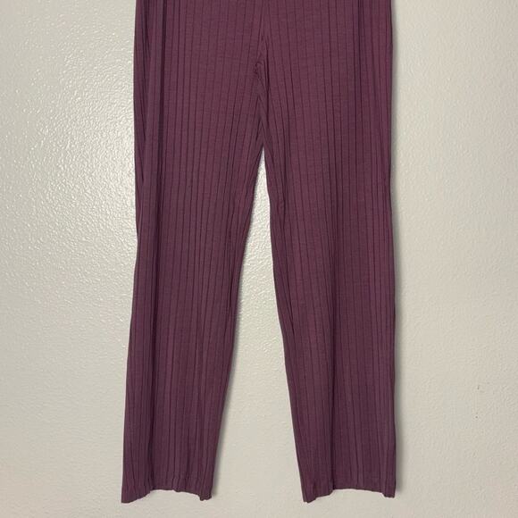 Eileen Fisher Rib Ankle Pant Women's Size Medium Relaxed Fit Elastic Waist Fig - Picture 10 of 16